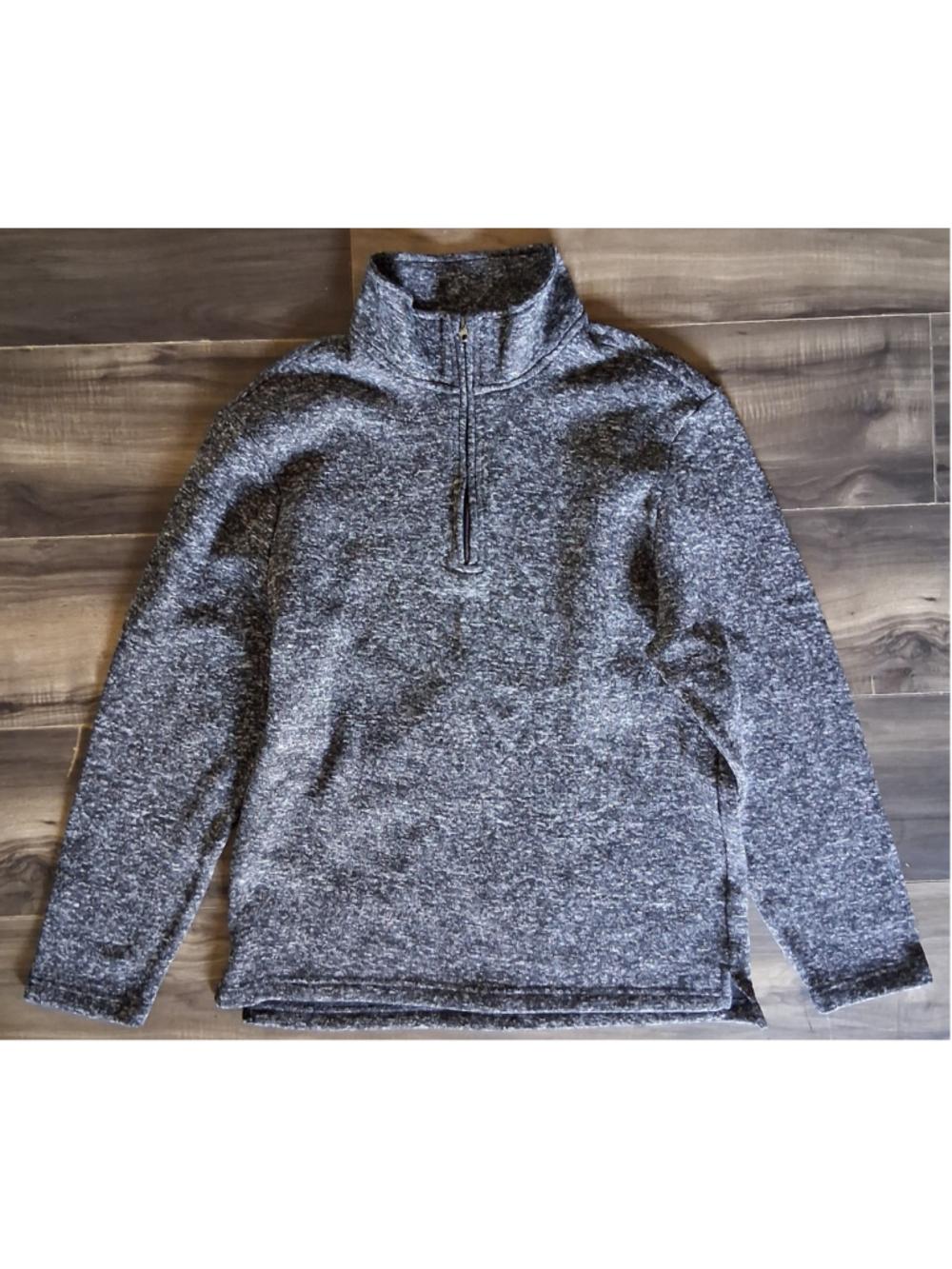 Beverly Hills Polo Club 1/4 Zip Sweatshirt Grey Black Size L